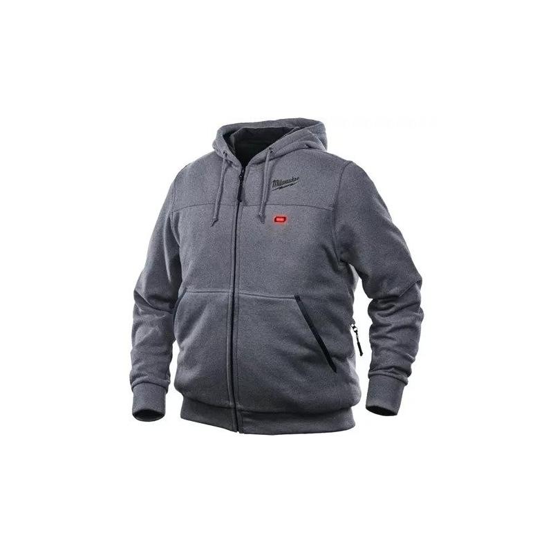M12 HH GREY2-0-S - Grey heated hoodie, M12™ Li-ion 12 V