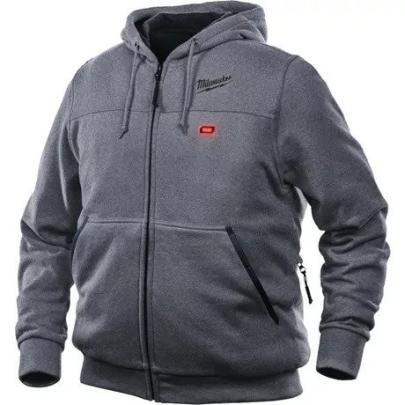 M12 HH GREY2-201-XXL - Grey heated hoodie, M12™ Li-ion 12 V