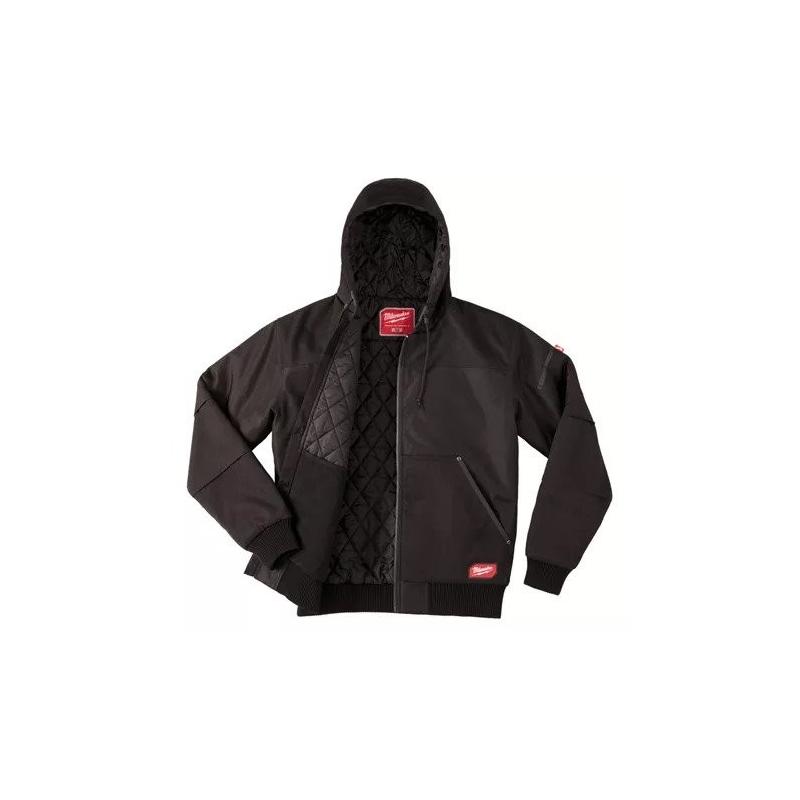 WGJHBL-L - Hooded jacket black GRIDIRON™