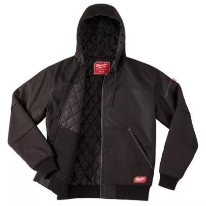 WGJHBL-L - Hooded jacket black GRIDIRON™