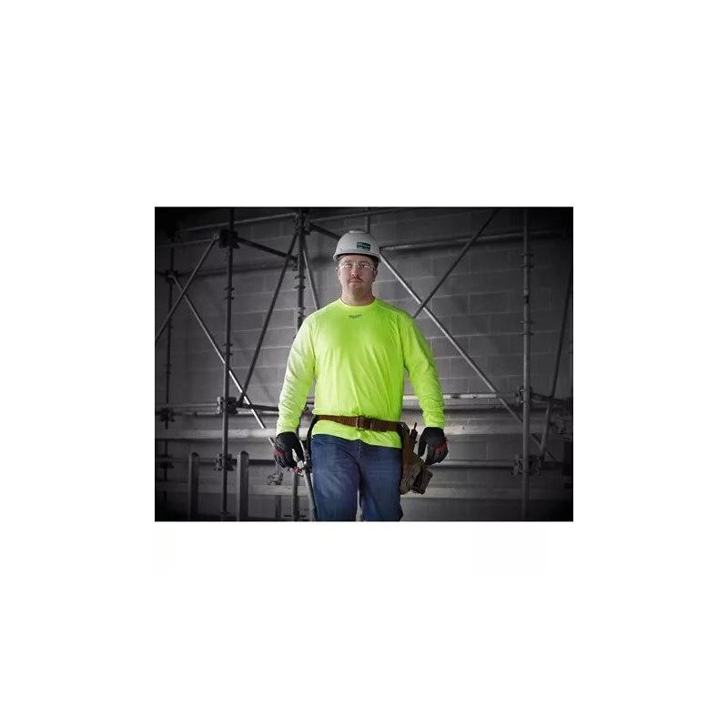 WWLSY-XXL - Light weight performance long sleeve shirt - HI-VIS WORKSKIN™ WWLSY-XXL - Light weight performance long sleeve shirt - HI-VIS WORKSKIN™