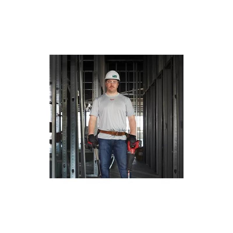 WWSSG-M - Koszulka z krótkim rękawem szara WORKSKIN™