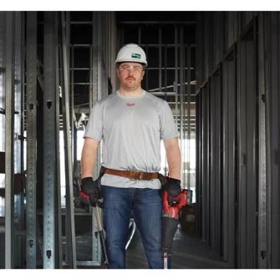 WWSSG-M - Light weight performance short sleeve shirt grey WORKSKIN™