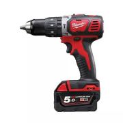 M18 BPD-502C - Compact percussion drill 18 V, 5.0 Ah, with 2 batteries and charger