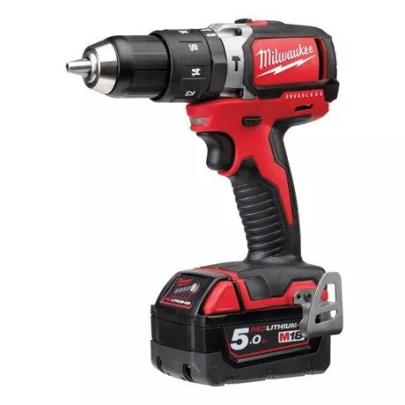 M18 BLPD-502C - Compact brushless percussion drill 18 V, 5.0 Ah, in HD Box, with 2 batteries and charger
