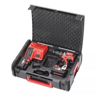 M18 BLPD-402X - Compact brushless percussion drill 18 V, 4.0 Ah, in HD Box, with 2 batteries and charger