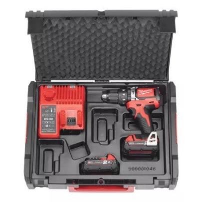 M18 BLPD-202X - Compact brushless percussion drill 18 V, 2.0 Ah, in HD Box, with 2 batteries and charger