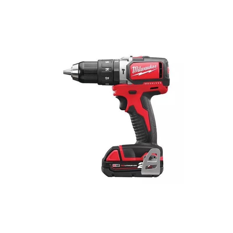 M18 BLPD-202X - Compact brushless percussion drill 18 V, 2.0 Ah, in HD Box, with 2 batteries and charger M18 BLPD-202X - Compact brushless percussion drill 18 V, 2.0 Ah, in HD Box, with 2 batteries and charger