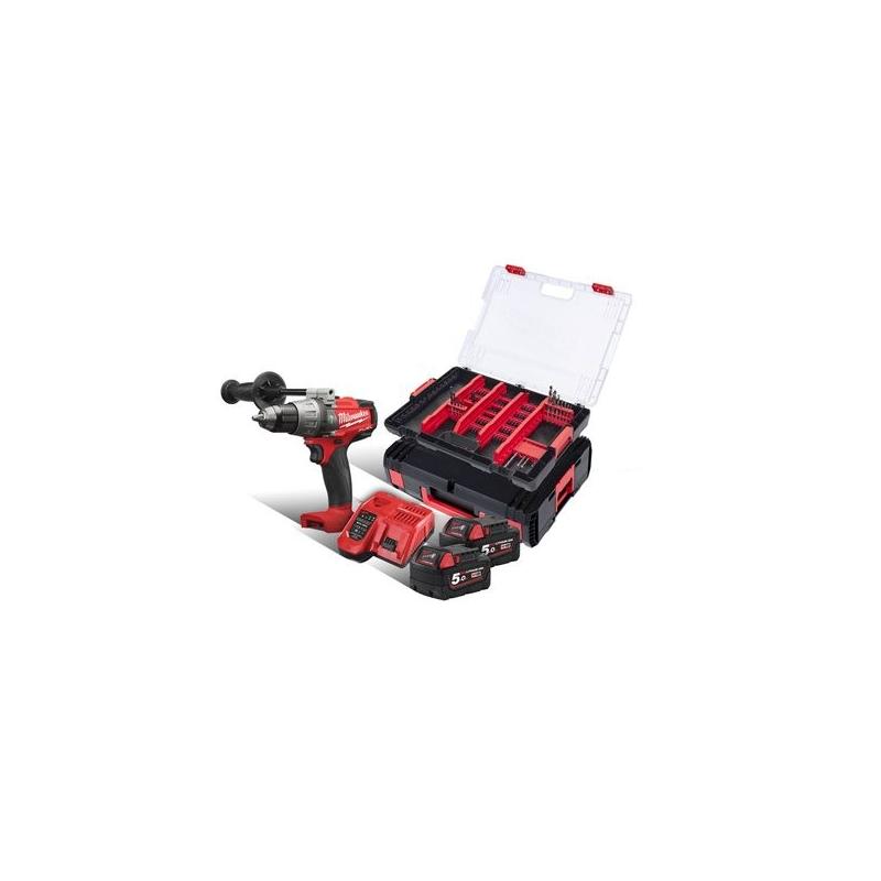 M18 BLPD-502XA - Compact brushless percussion drill 18 V, 5.0 Ah, in HD Box, with 2 batteries and charger M18 BLPD-502XA - Compact brushless percussion drill 18 V, 5.0 Ah, in HD Box, with 2 batteries and charger