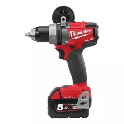 M18 ONEDD-502XA - Wiertarko-wkrętarka 18 V, 5.0 Ah, ONE-KEY, w walizce, z 2 akumulatorami i ładowarką
