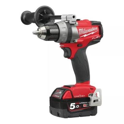 M18 ONEDD-502XA - Wiertarko-wkrętarka 18 V, 5.0 Ah, ONE-KEY, w walizce, z 2 akumulatorami i ładowarką