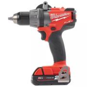 M18 FDD-202X - Wiertarko-wkrętarka 18 V, 2.0 Ah, FUEL™, w walizce, z 2 akumulatorami i ładowarką