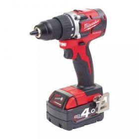 M18 CBLDD-402C - Compact brushless drill drivers 18 V, 4.0 Ah, in HD Box, with 2 batteries and charger