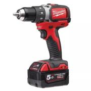 M18 BLDD-502C - Compact brushless drill drivers 18 V, 5.0 Ah, in HD Box, with 2 batteries and charger