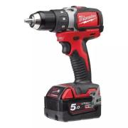 M18 BLDD-503C - Compact brushless drill drivers 18 V, 5.0 Ah, in HD Box, with 3 batteries and charger