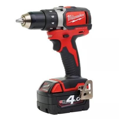 M18 BLDD-402C - Compact brushless drill drivers 18 V, 4.0 Ah, in HD Box, with 2 batteries and charger