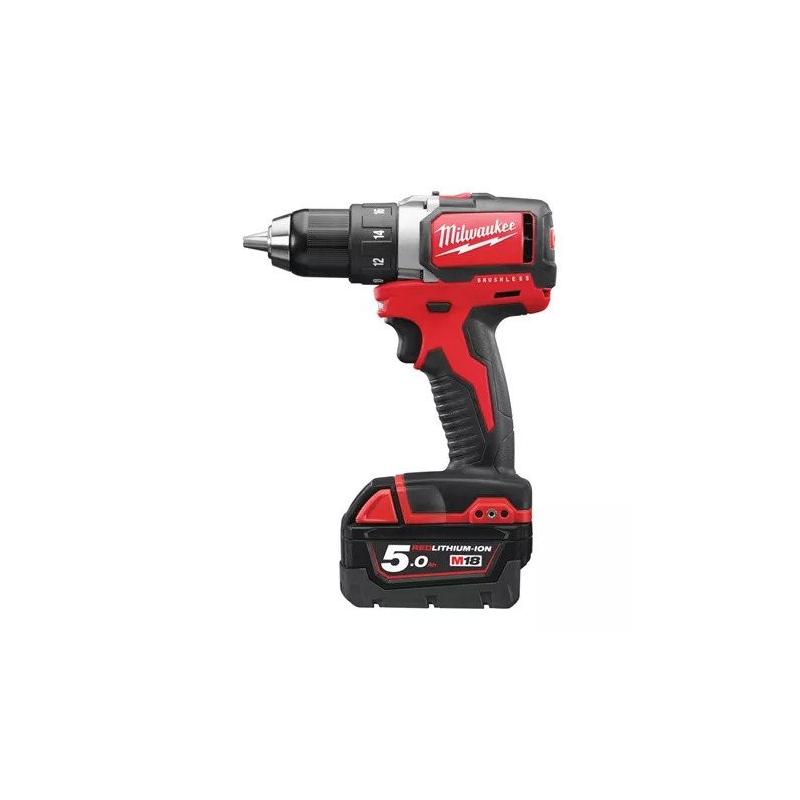 M18 BLDD-502XA - Compact brushless drill drivers 18 V, 5.0 Ah, in HD Box, with 2 batteries and charger M18 BLDD-502XA - Compact brushless drill drivers 18 V, 5.0 Ah, in HD Box, with 2 batteries and charger