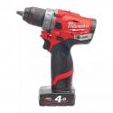 M12 FDD-402X - Sub compact 2-speed drill drivers 12 V, 4.0 Ah, M12 FUEL™, in HD Box, with 2 batteries and charger, 4933459818
