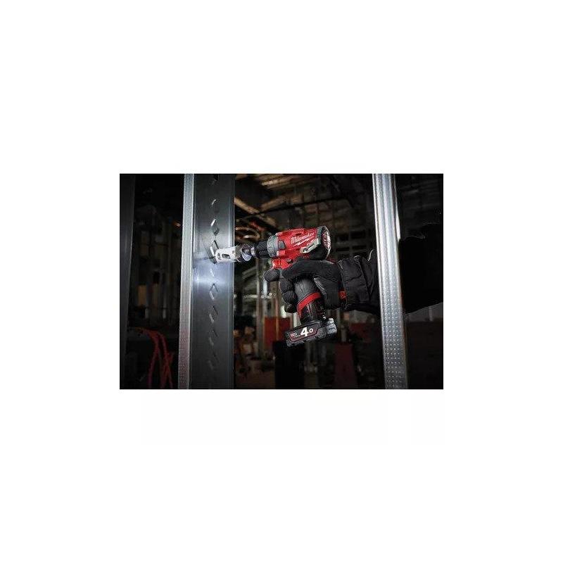 M12 FDD-402X - Subkompaktowa 2-biegowa wiertarko - wkrętarka 12 V, 4.0 Ah, M12 FUEL™, w walizce, z 2 akumulatorami i ładowarką