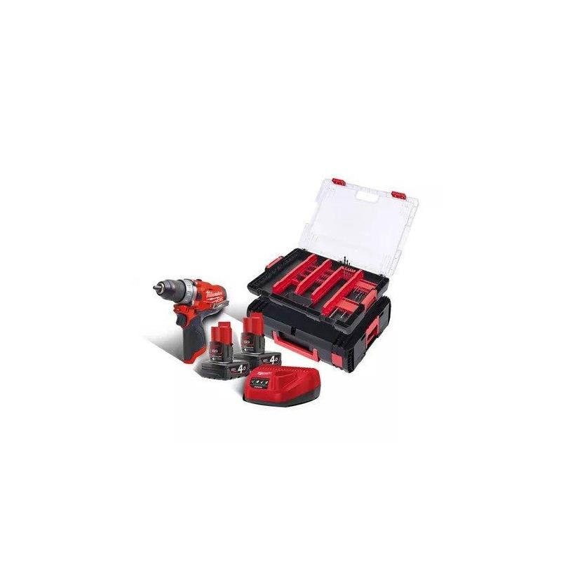 M12 FDD-402XA - Subkompaktowa 2-biegowa wiertarko - wkrętarka 12 V, 4.0 Ah, M12 FUEL™, w walizce, z 2 akumulatorami i ładowarką M12 FDD-402XA - Subkompaktowa 2-biegowa wiertarko - wkrętarka 12 V, 4.0 Ah, M12 FUEL™, w walizce, z 2 akumulatorami i ładowarką