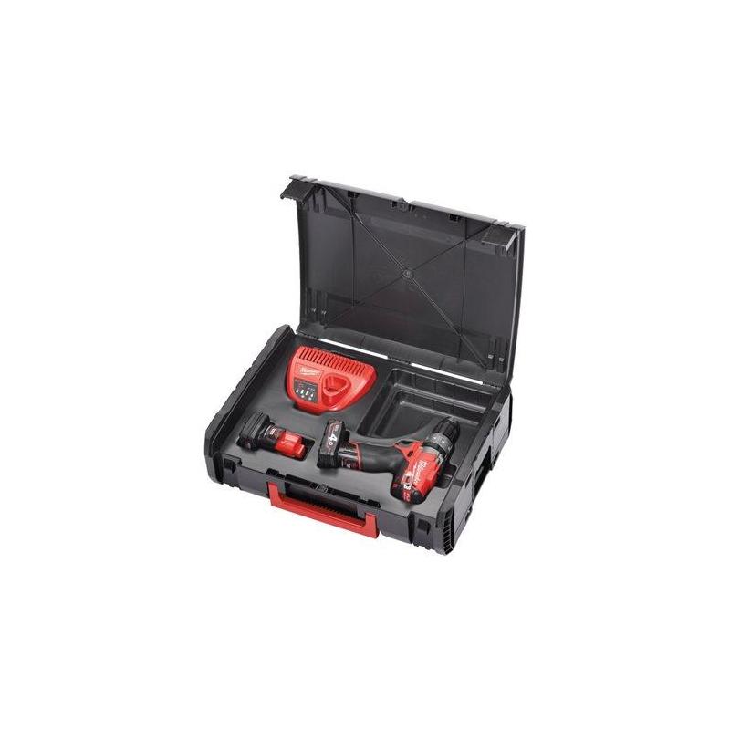 M12 CDD-402X - Subkompaktowa 2-biegowa wiertarko - wkrętarka 12 V, 4.0 Ah, M12 FUEL™, w walizce, z 2 akumulatorami i ładowarką M12 CDD-402X - Subkompaktowa 2-biegowa wiertarko - wkrętarka 12 V, 4.0 Ah, M12 FUEL™, w walizce, z 2 akumulatorami i ładowarką