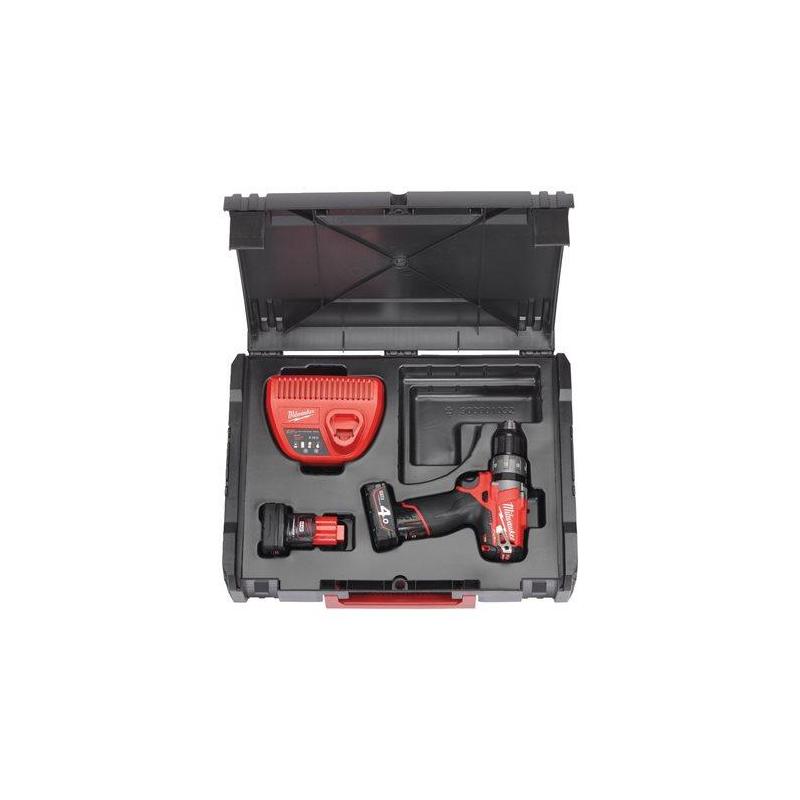 M12 CDD-402X - Subkompaktowa 2-biegowa wiertarko - wkrętarka 12 V, 4.0 Ah, M12 FUEL™, w walizce, z 2 akumulatorami i ładowarką M12 CDD-402X - Subkompaktowa 2-biegowa wiertarko - wkrętarka 12 V, 4.0 Ah, M12 FUEL™, w walizce, z 2 akumulatorami i ładowarką