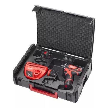 M12 BDDX-202X - Sub compact drill driver removable chuck 12 V, 2.0 Ah, in HD Box, with 2 batteries and charger