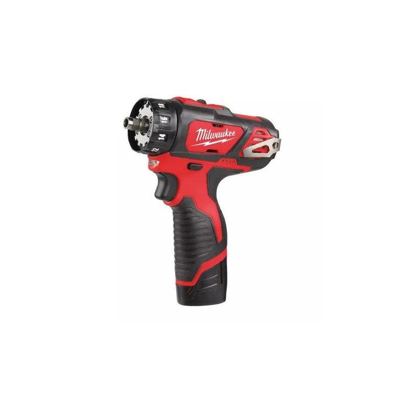 M12 BDDX-202C - Sub compact drill driver removable chuck 12 V, 2.0 Ah, in HD Box, with 2 batteries and charger
