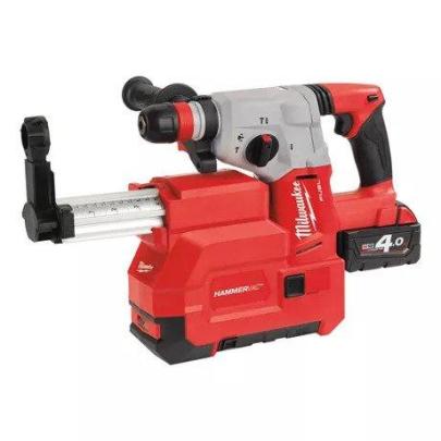 M18 CHXDE-402C - SDS-Plus hammer with dedicate dust extractor 18 V, 4.0 Ah, FUEL™