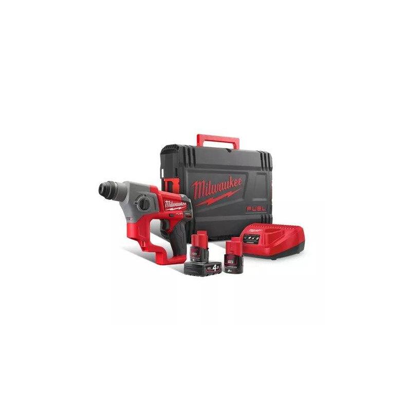 M12 CH-421X - Sub compact SDS-Plus hammer 12 V, 4.0 & 2.0 Ah, FUEL, in HD Box, with 2 batteries and charger M12 CH-421X - Sub compact SDS-Plus hammer 12 V, 4.0 & 2.0 Ah, FUEL, in HD Box, with 2 batteries and charger