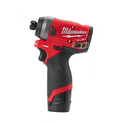 M12 FID-202X - Sub compact 1/4″ HEX impact driver 12 V, 2.0 Ah, FUEL™, in case, with 2 batteries and charger
