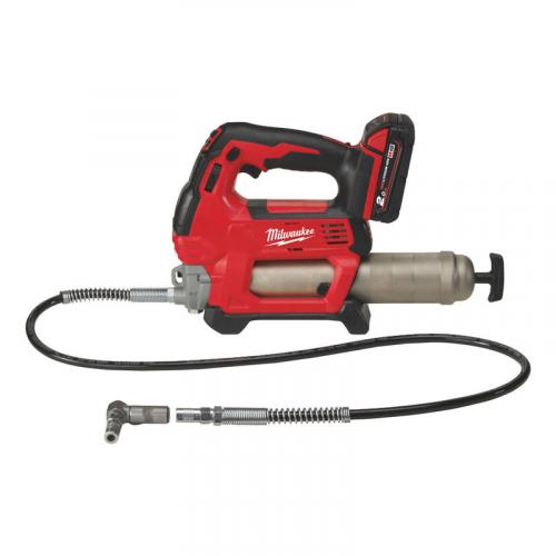 M18 GG-201C - Grease gun 18 V, 2.0 Ah, HEAVY DUTY, in case with battery and charger, 4933440490