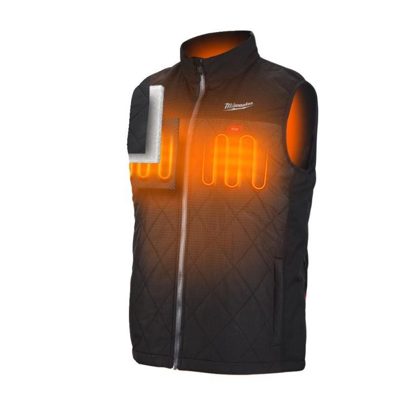 M12 HBWP-0 (2XL) - Kamizelka podgrzewana męska puchowa, M12™ Li-ion 12 V, rozmiar 2XL