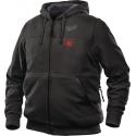 M12 HH BL3-0 (2XL) - M12™ Black heated hoodie for men, size 2XL
