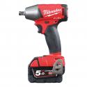 M18 FIWF12-502X - 1/2" Impact wrench, 300 Nm, 18 V, 5.0 Ah, FUEL™, in case, with 2 batteries and charger, 4933451071