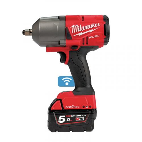 M18 ONEFHIWF12-502X - 1/2" Impact wrench, 1356 Nm, 18 V, ONE-KEY™, in case, with 2 batteries and charger, 4933459727