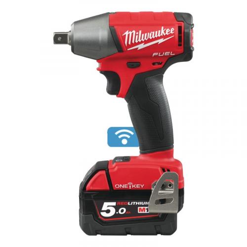 M18 ONEIWP12-502X - 1/2" Impact wrench, 300 Nm, 18 V, 5.0 Ah, ONE-KEY™, in case, with 2 batteries and charger, 4933451372