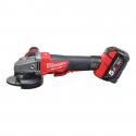 M18 CAG115XPDB-502X - Braking grinder 115 mm, 18 V, 5.0 Ah, FUEL™, paddle switch, in case, with 2 batteries and charger