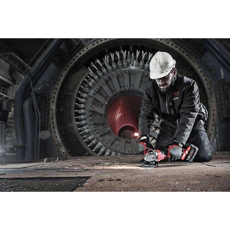 M18 CAG115XPDB-902X - Szlifierka kątowa z hamulcem śr. 115 mm, 18 V, 9.0 Ah, FUEL™, włącznik łopatkowy, w walizce, z 2 akumulato