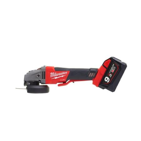 M18 CAG115XPDB-902X - Szlifierka kątowa z hamulcem śr. 115 mm, 18 V, 9.0 Ah, FUEL™, włącznik łopatkowy, w walizce, z 2 akumulato