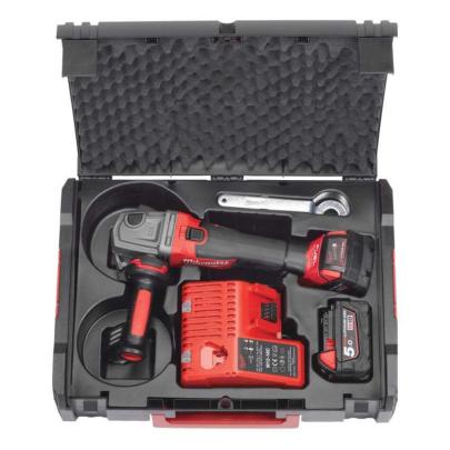 M18 CAG125X-502X - Szlifierka kątowa śr. 125 mm, 18 V, FUEL™, włącznik suwakowy, z 2 akumulatorami i ładowarką
