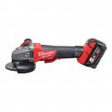 M18 CAG125XPDB-502X - Braking grinder 125 mm, 18 V, 5.0 Ah, FUEL™, paddle switch, in case, with 2 batteries and charger
