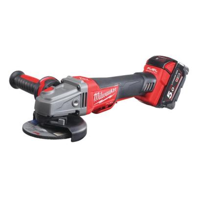 M18 CAG125XPDB-503X - Szlifierka kątowa z hamulcem śr. 125 mm, 18 V, 5.0 Ah FUEL™, włącznik łopatkowy, z 3 akumulatorami i ładow