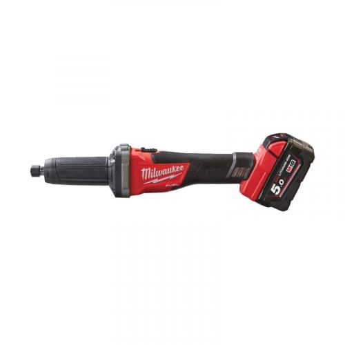 M18 FDG-502X - Straight grinder 18 V, 5.0 Ah, FUEL™, in case, with 2 batteries and charger, 4933459107