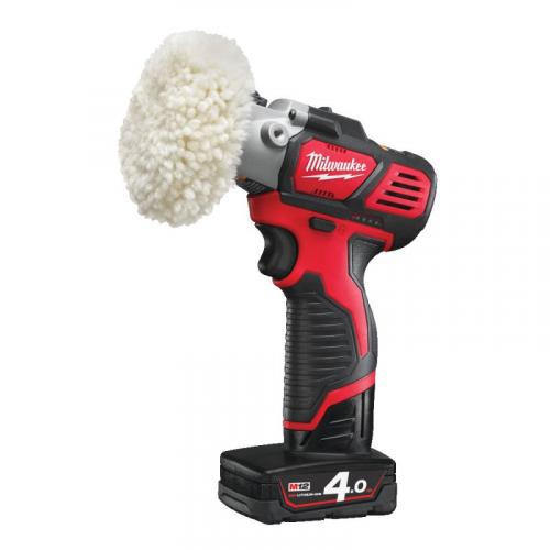 M12 BPS-421X - Sub compact polisher/sander 76 mm, 12 V, 2.0 and 4.0 Ah, in case, with 2 batteries and charger, 4933447799