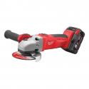 HD28 AG115-502X - Angle grinder 115 mm, 28 V, 5.0 Ah, HEAVY DUTY, slide switch, in case, with 2 batteries and charger