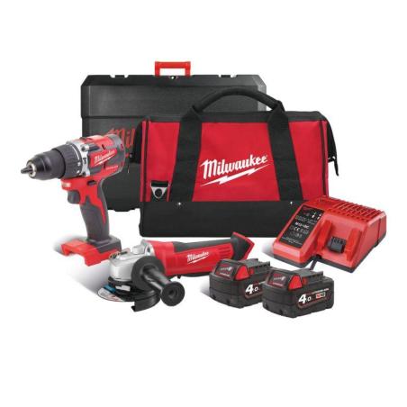 M18 CBLPP2D-402B - Zestaw POWERPACK M18™, M18 CBLPD, HD18 AG, 2 x 4.0 Ah + ładowarka, w torbie