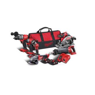 M18 FPP6C2-502B - Zestaw POWERPACK M18™ FUEL™, M18 FPD2, M18 FID2, M18 CSX, M18 CAG125X, M18 CCS55, M18 TLED,  2 x 5.0 Ah + łado