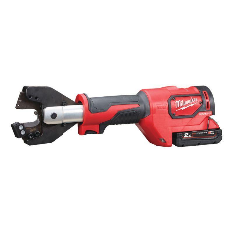 M18 HCC-201C ACSR-SET - Hydrauliczny obcinak od kabli 18 V, 2.0 Ah, zakres do 22,5 mm, w walizce, z akumulatorem i ładowarką