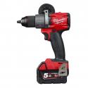 M18 FDD2-503X - Drill driver 18 V, 5.0 Ah, FUEL™, in case, with 3 batteries and charger